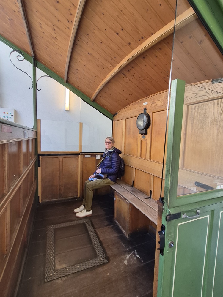 A l'intérieur du funiculaire
